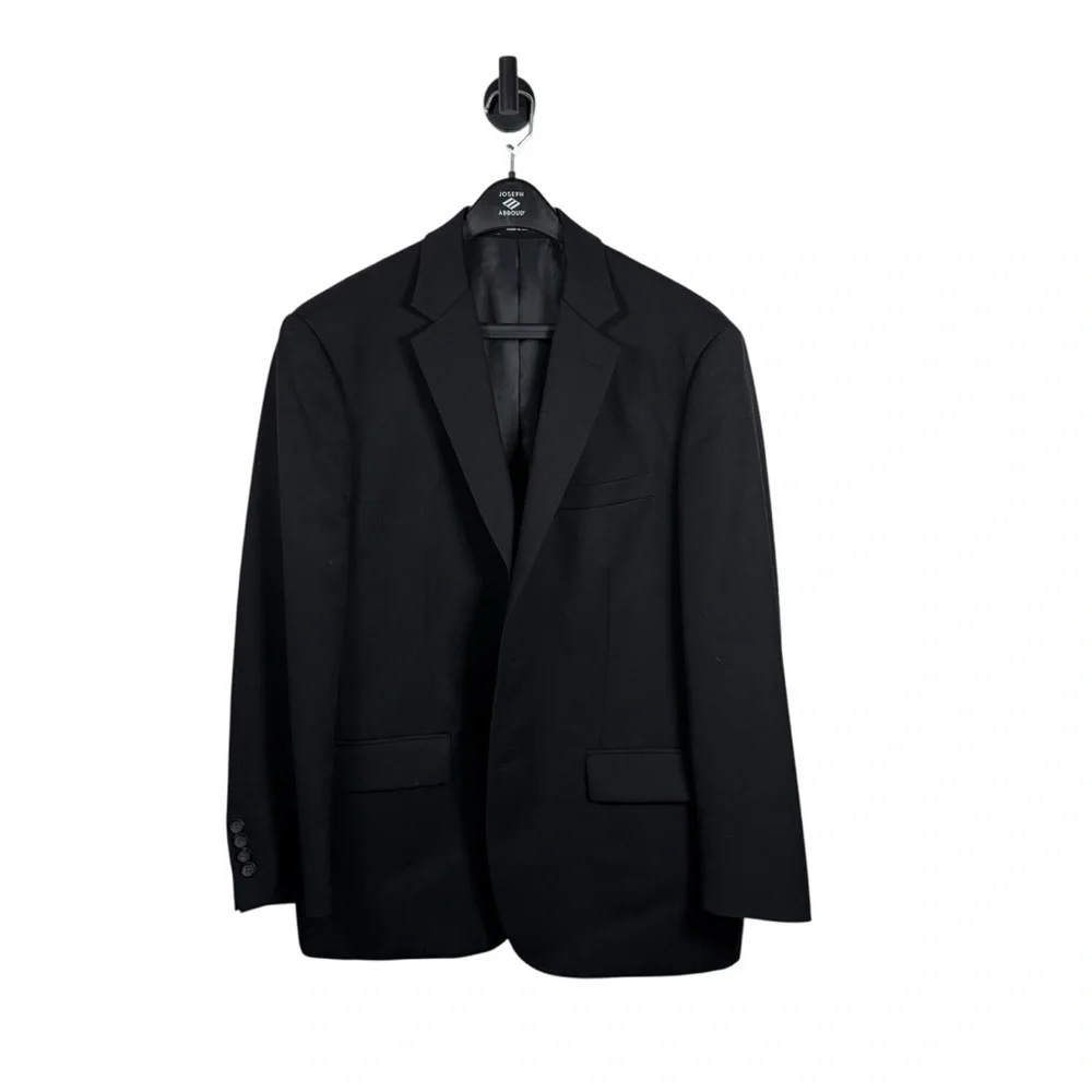 Pronto Uomo Platinum Men’s Classic Wool Blazer in Black Size 42R